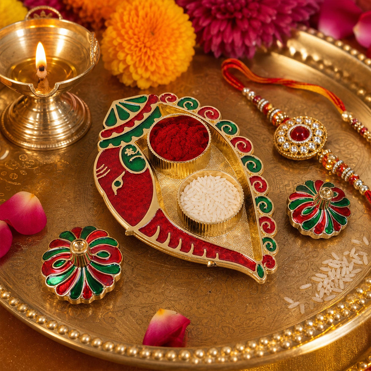 Kankavati Kumkum Holder – Elegant Traditional Puja Accessory