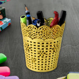 Makeup Brush Holder Metal Mesh Desk Organizer Stand for Vanity
