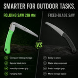 Folding Saw – Sharp 210mm Stainless Steel Blade for Pruning & Outdoor Use