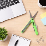 School Craft Scissors Pen Shape Portable Safety Cutter for Kids