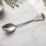 Stainless Steel Carved Handle Dinner Spoon – Elegant Design for Dining