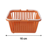 Plastic Storage Basket with Foldable Handles – Compact & Durable Organiser