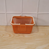 Plastic Storage Basket with Foldable Handles – Compact & Durable Organiser