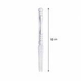 Mini Disposable Plastic Fruit Fork – Elegant Beaded Handle Design