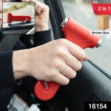 2 in 1 Car Safety Hammer Emergency Window Breaker and Seatbelt Cutter