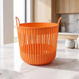 Plastic Round Storage Basket – Durable and Portable Organizer