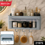 Wall Mounted Storage Organizer Shelf Bathroom Kitchen Solution