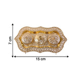 Kankavati – Elegant 3-Compartment Puja Holder for Sacred Rituals