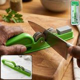 Handheld Knife Sharpener with Grip Handle, Manual Blade Sharpening Tool, knife sharpner