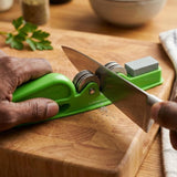 Handheld Knife Sharpener with Grip Handle, Manual Blade Sharpening Tool, knife sharpner