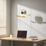 3 in 1 Rechargeable Camping Fan with LED Light Timer and Hanging Hook