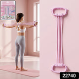 Multifunctional Chest Expander Puller 3 Tube Resistance Band for Home Gym