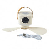 3 in 1 Rechargeable Camping Fan with LED Light Timer and Hanging Hook