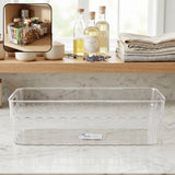 Plastic Fridge Organizer Basket – Clear Storage Solution for Kitchen