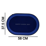 Bathroom Floor Mat – Fast Absorbing & Slip-Resistant Oval Design