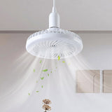 Remote Control Ceiling Fan with Light, E27 Socket LED Lamp Fan for Home