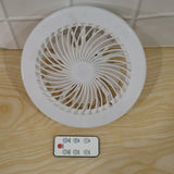 Remote Control Ceiling Fan with Light, E27 Socket LED Lamp Fan for Home