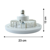 Remote Control Ceiling Fan with Light, E27 Socket LED Lamp Fan for Home