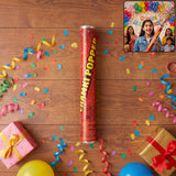 Red Chamki Confetti Party Popper for Birthday Wedding and Celebrati...