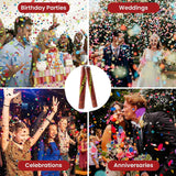 Red Chamki Confetti Party Popper for Birthday Wedding and Celebrati...