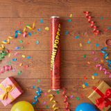 Red Chamki Confetti Party Popper for Birthday Wedding and Celebrati...