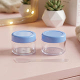 Plastic Cosmetic Jar Set – Refillable Travel Containers for Creams