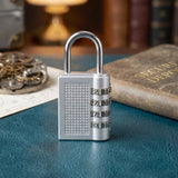 4 Digit Combination Padlock Resettable Number Lock for Luggage and...