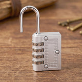 4 Digit Combination Padlock Resettable Number Lock for Luggage and...