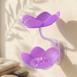 Flower Shape Double Layer Soap Dish – Wall Mount, Self Draining