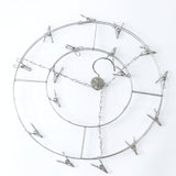 Stainless Steel Round Multi Clip Drying Hanger for Socks and Underwear