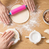 Dumpling Maker Mould Set with Mini Rolling Pin for Momo and Gujiya