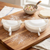 Dumpling Maker Mould Set with Mini Rolling Pin for Momo and Gujiya