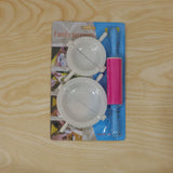 Dumpling Maker Mould Set with Mini Rolling Pin for Momo and Gujiya