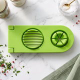 2 in 1 Egg Slicer and Wedger Stainless Steel Wire Boiled Egg Cutter