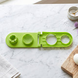 2 in 1 Egg Slicer and Wedger Stainless Steel Wire Boiled Egg Cutter