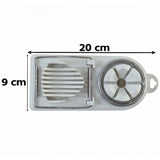 2 in 1 Stainless Steel Egg Cutter Slicer and Wedger for Boiled Eggs