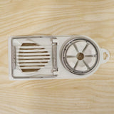 2 in 1 Stainless Steel Egg Cutter Slicer and Wedger for Boiled Eggs
