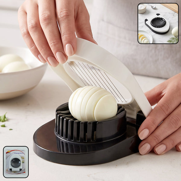 Egg Cutter Slicer Stainless Steel Wire Cutting Tool for Boiled Eggs