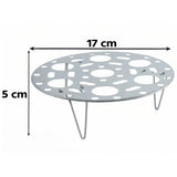 Stainless Steel Round Egg Steamer Rack Folding Trivet Stand for Pot