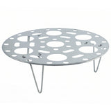 Stainless Steel Round Egg Steamer Rack Folding Trivet Stand for Pot