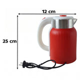Electric Kettle 2 Litre 1500W Red for Tea Coffee Milk and Hot Water
