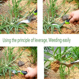 Garden Hand Weeder Cultivator Tool Weed Remover with Ergonomic Handle
