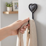 Heavy Duty Self Adhesive Wall Hook Heart Shape Key and Scarf Hanger
