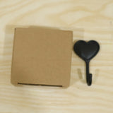 Heavy Duty Self Adhesive Wall Hook Heart Shape Key and Scarf Hanger