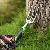 Garden Hand Fork 3 Tine Stainless Steel Digging Tool Ergonomic Handle