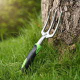Garden Hand Fork 3 Tine Stainless Steel Digging Tool Ergonomic Handle