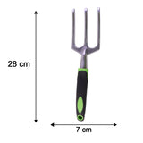 Garden Hand Fork 3 Tine Stainless Steel Digging Tool Ergonomic Handle