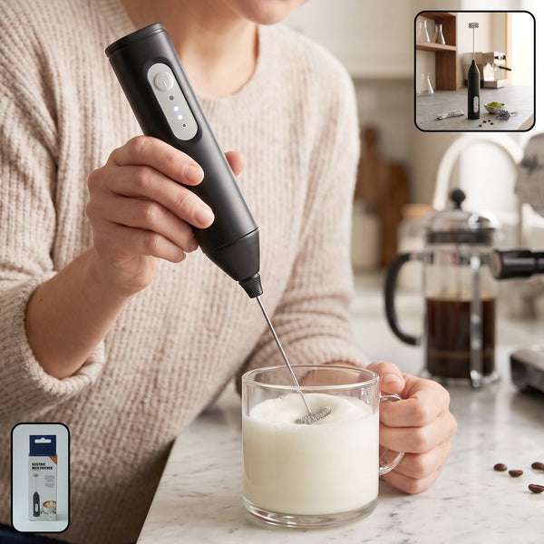 Handheld Electric Milk Frother Battery Coffee Foam Maker Whisk Mixer