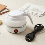 Collapsible Travel Electric Kettle 600ml Foldable Silicone Water Boiler
