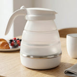 Collapsible Travel Electric Kettle 600ml Foldable Silicone Water Boiler